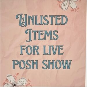 Listing for a live show